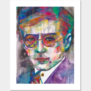 DMITRI SHOSTAKOVICH - watercolor portrait .4 Posters and Art